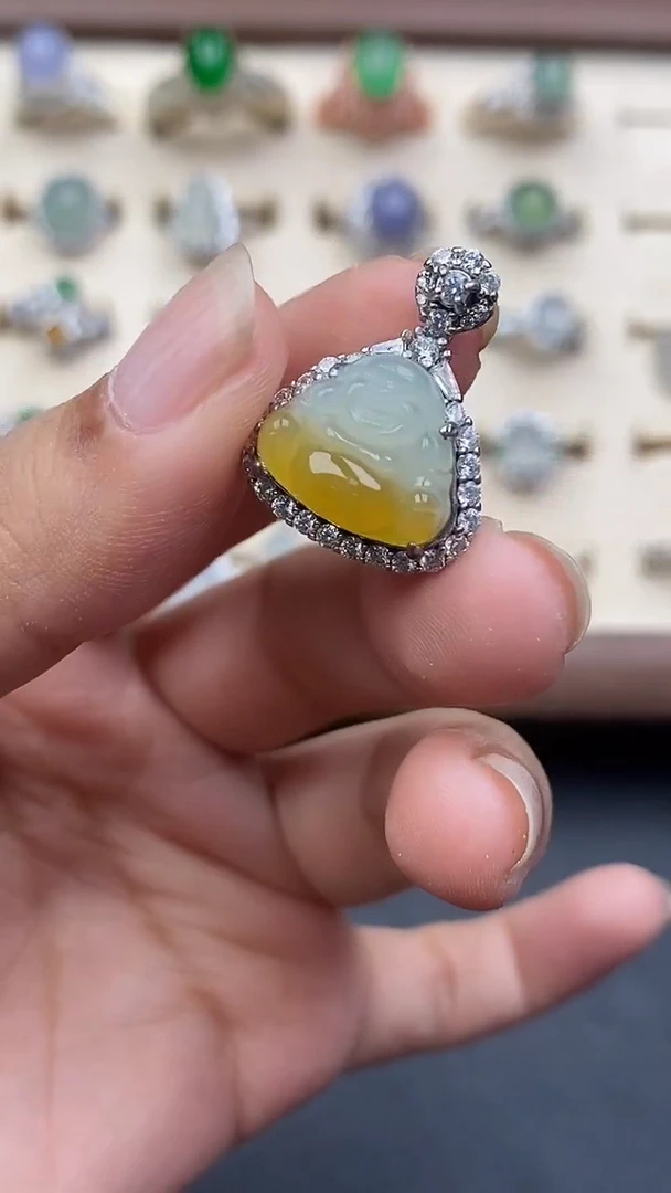 银S925镶嵌定制翡翠6767967