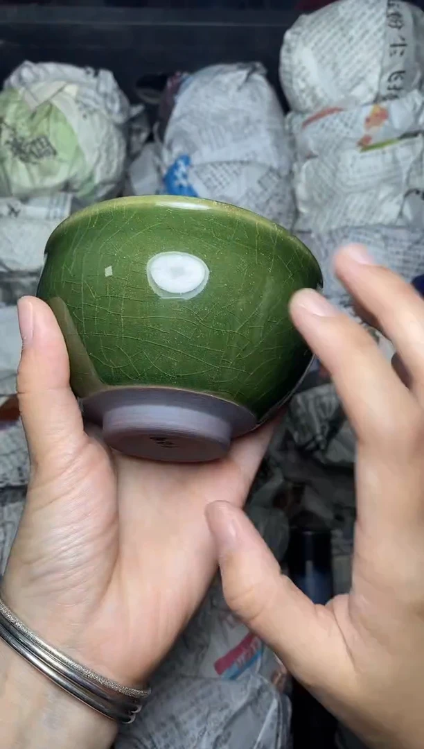 茶盏帝王绿 盏三疯建盏茶器