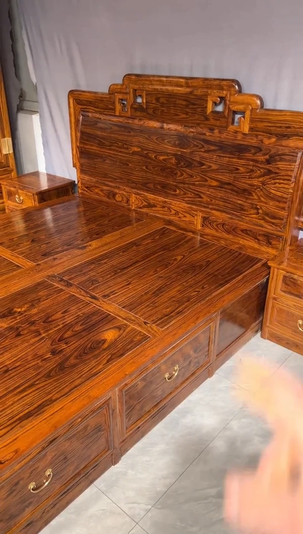 花梨木类现代床家具链接