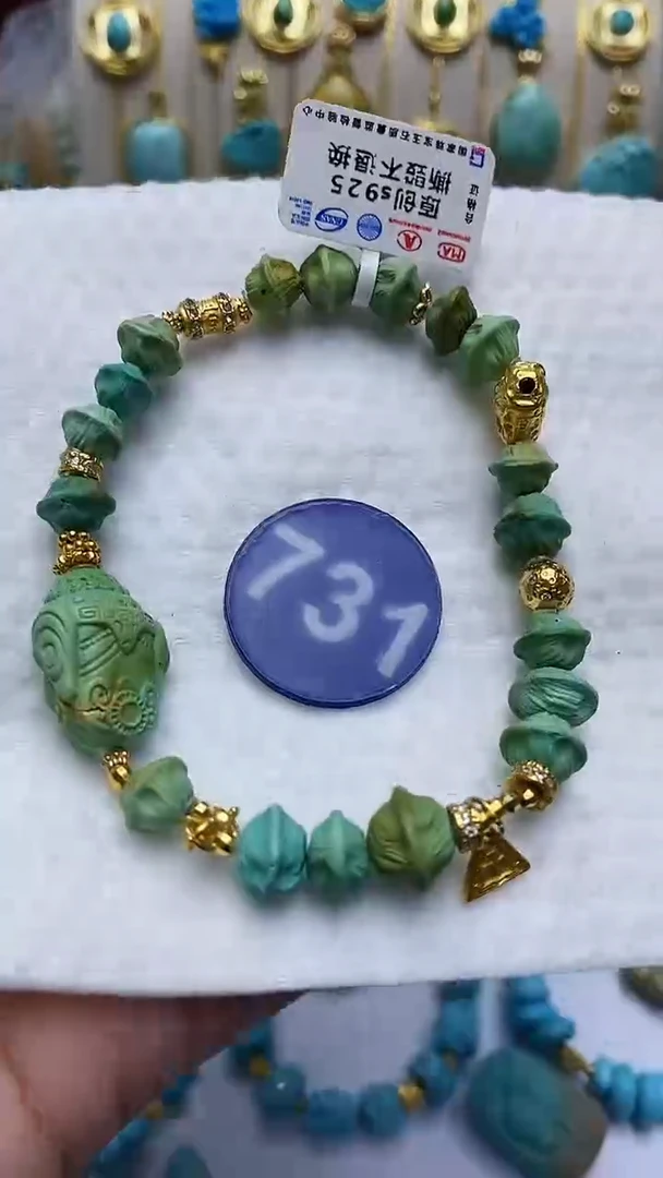 【闪购商品】绿松石手链银S925镶嵌731