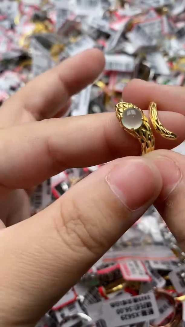 【闪购商品】翡翠戒指银S925镶嵌44444---3