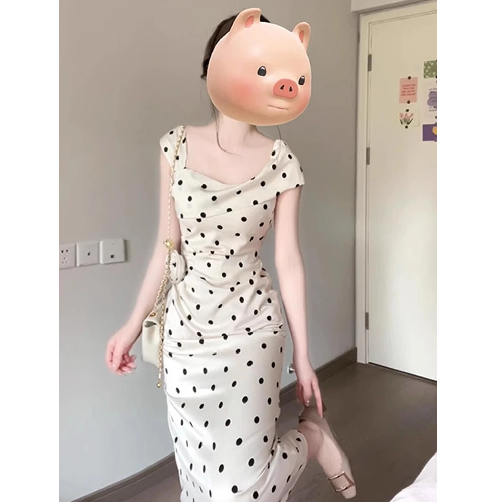 大码法式立体花朵收腰无袖裙春夏女长款显瘦连衣裙胖MM