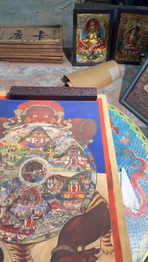 卷轴画东东唐卡tk16