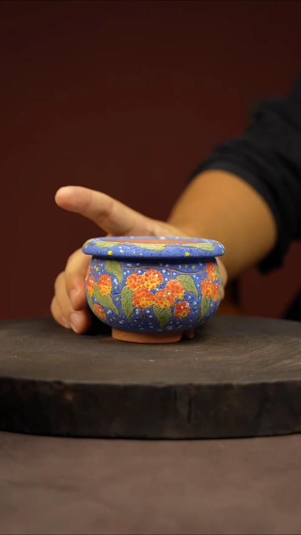 原创国盆煅物多肉花盆