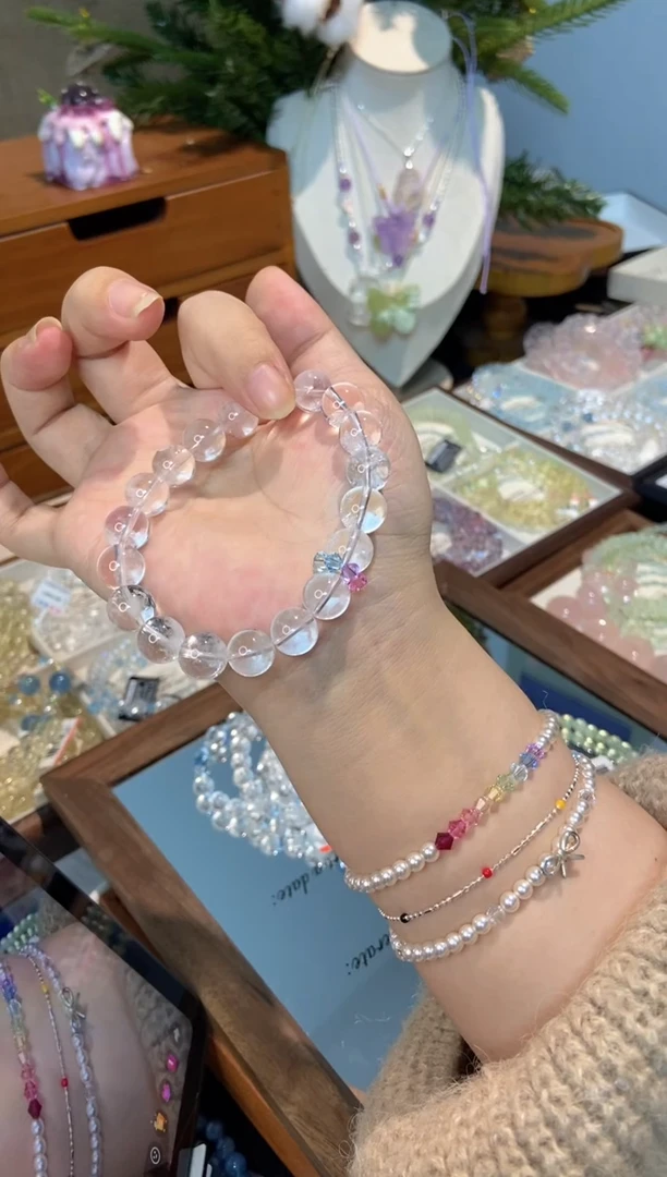 未镶嵌手串水晶孤品捡漏均匀瑕疵介意勿拍