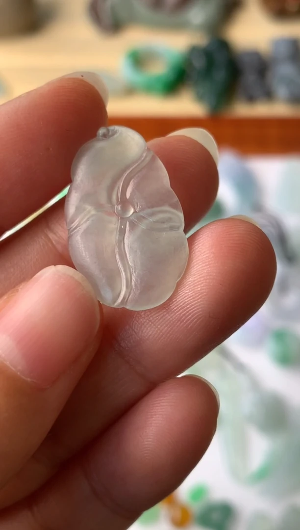 【闪购商品】定制翡翠未镶嵌荷花-300+30