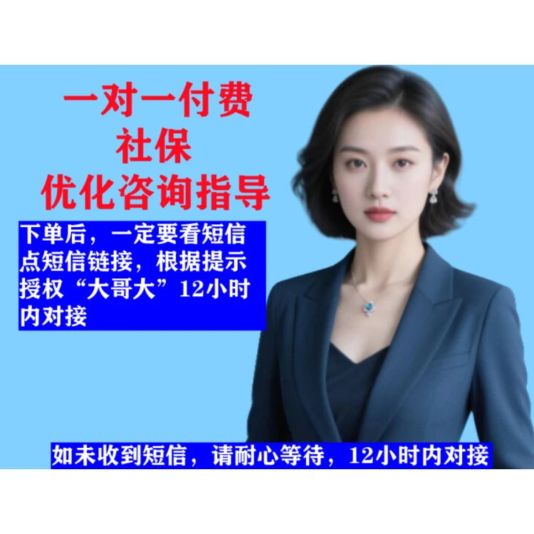 一对一付费社保规划优化咨询