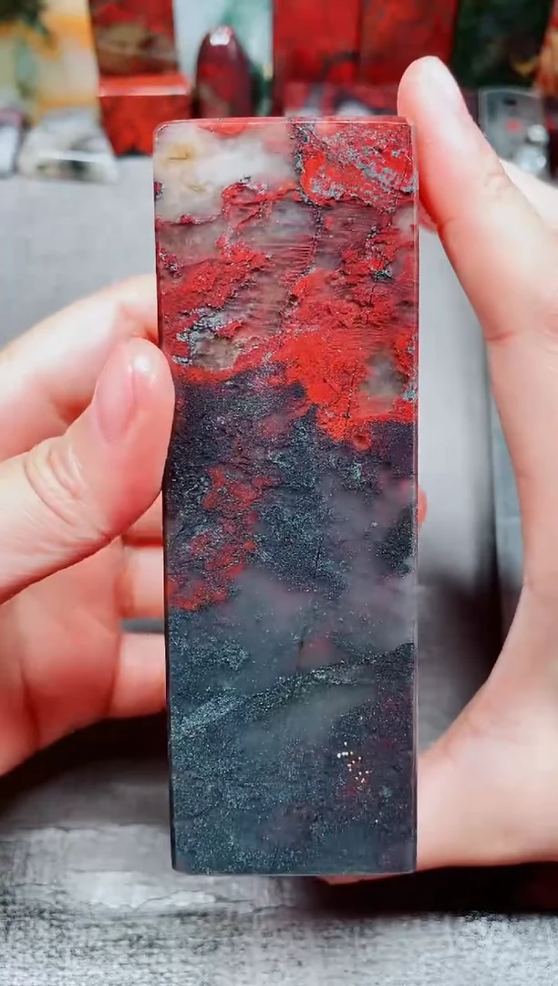 玉桂林鸡血玉素章--21