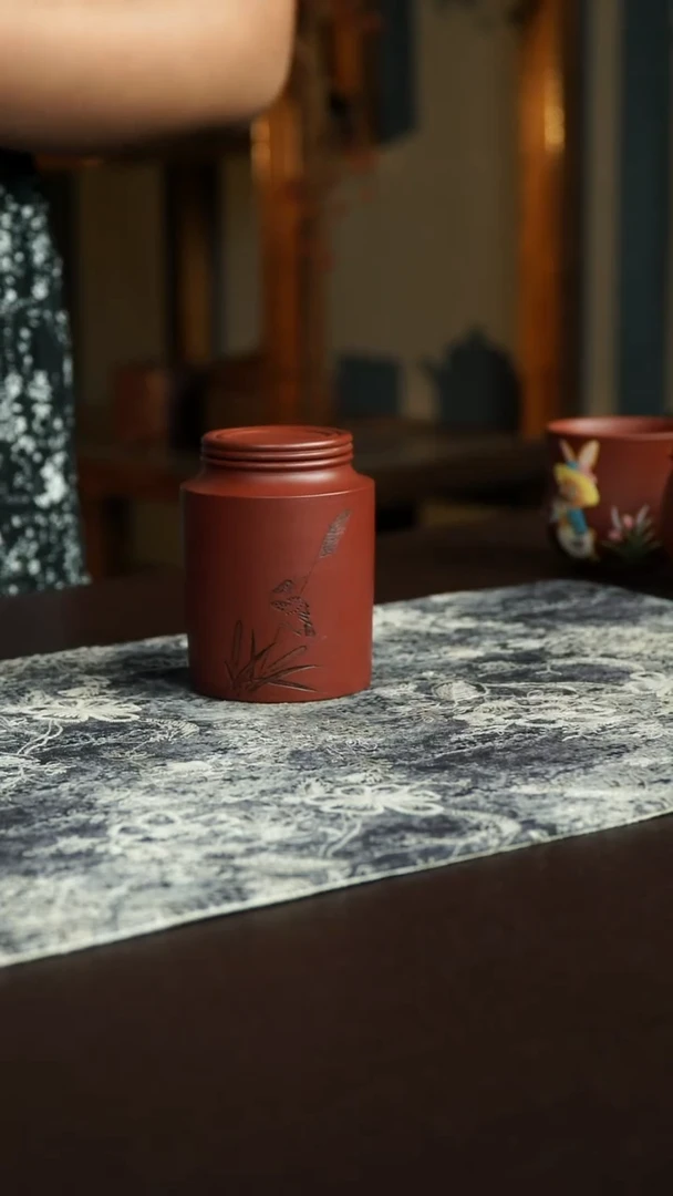 茶杯紫砂55号宜兴紫砂原矿作品