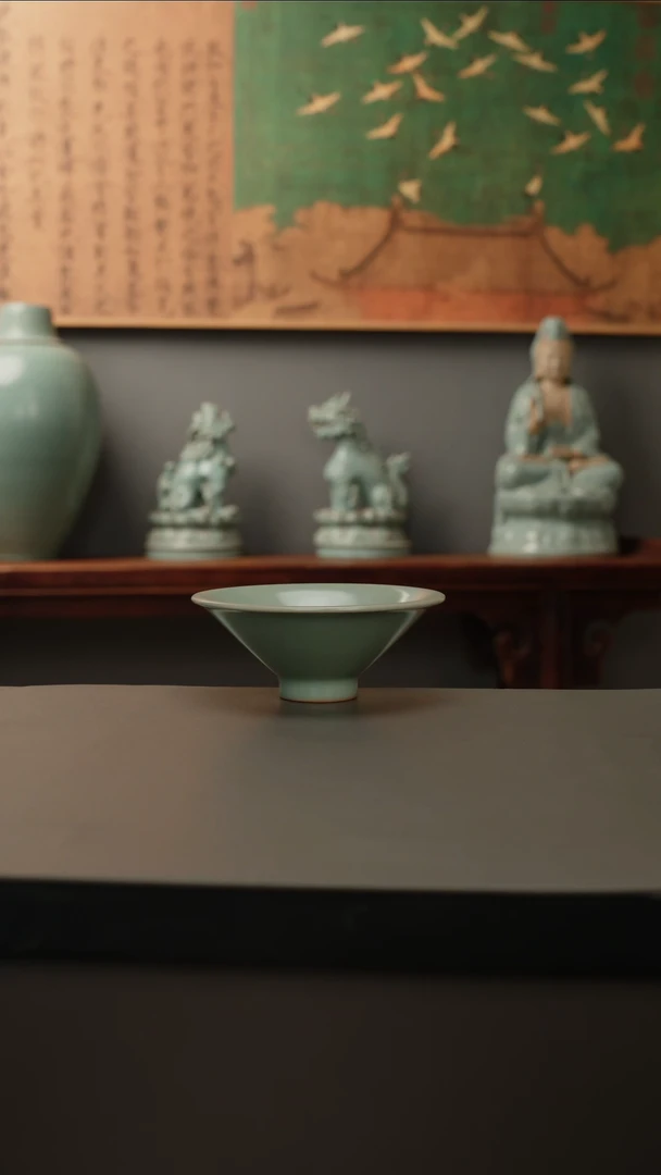 【闪购商品】杯仿古釉原矿 斗笠 微瑕