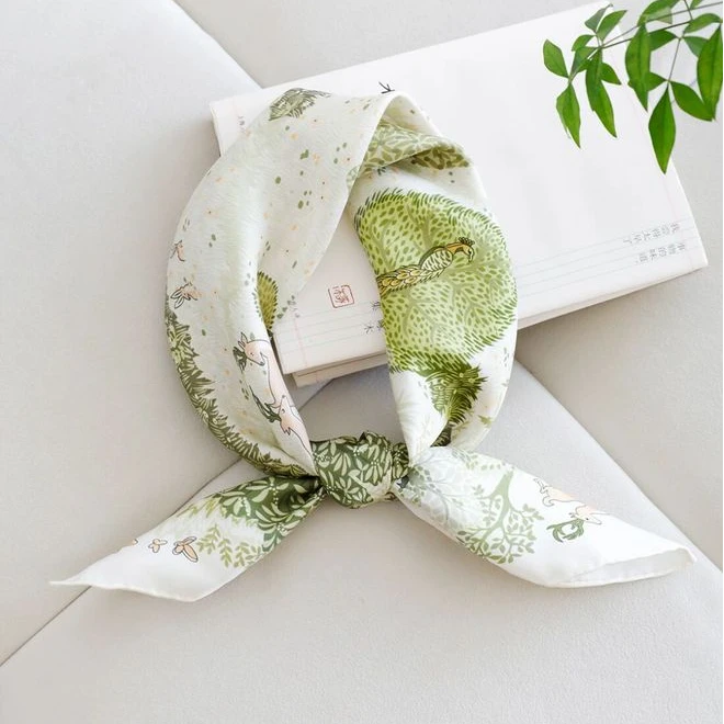 （2.0银色）轻奢百搭~时尚五花手-连【丝巾2】夏季薄款