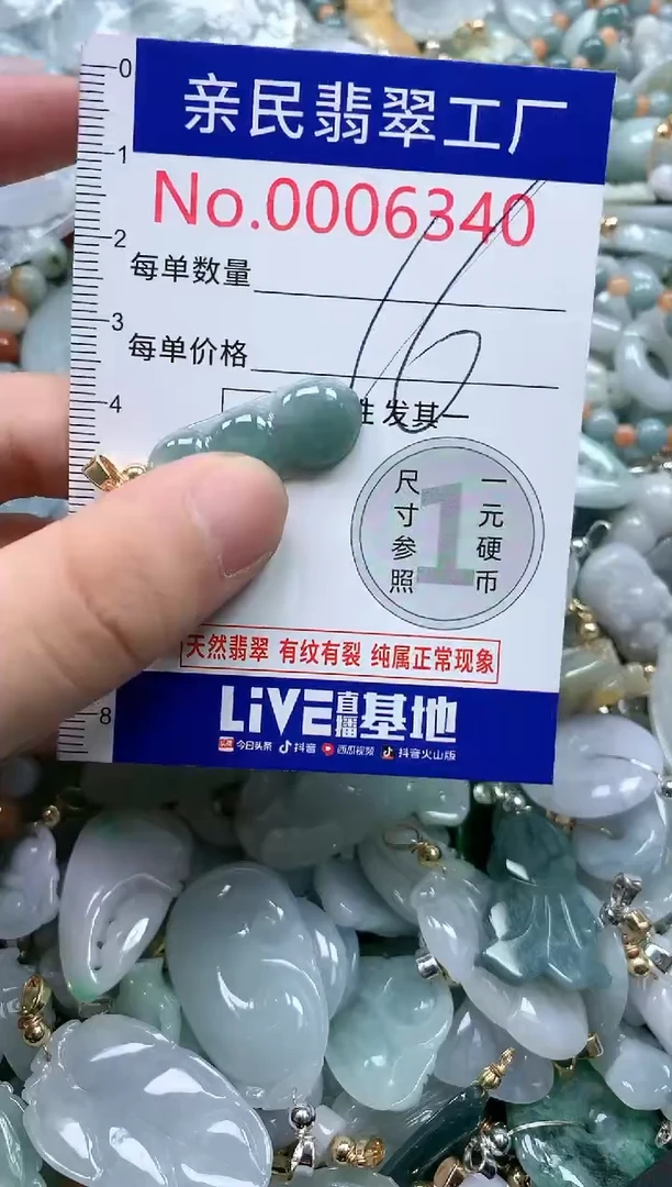翡翠未镶嵌吊坠(不含链)6340