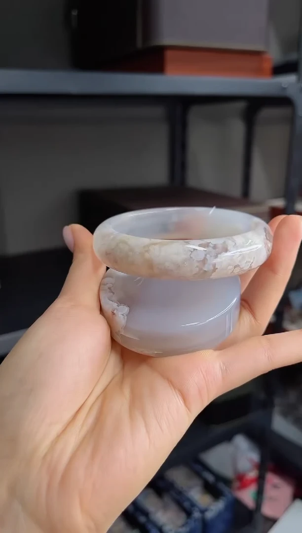 石英质玉手镯未镶嵌63圈口（赠送镯心）1931056