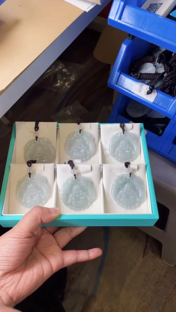 【闪购商品】翡翠颈饰未镶嵌天然缅甸A货翡翠多样性发一佛106