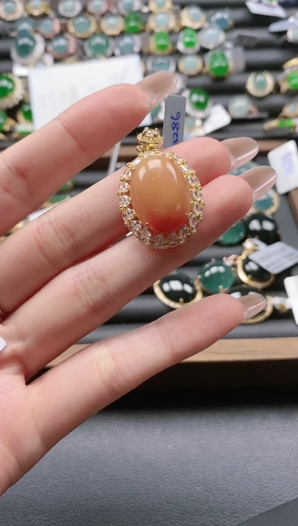 【闪购商品】翡翠戒指银S925镶嵌51511