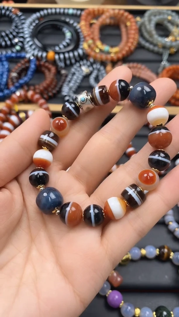 【闪购商品】玛瑙/玉髓手串未镶嵌手串