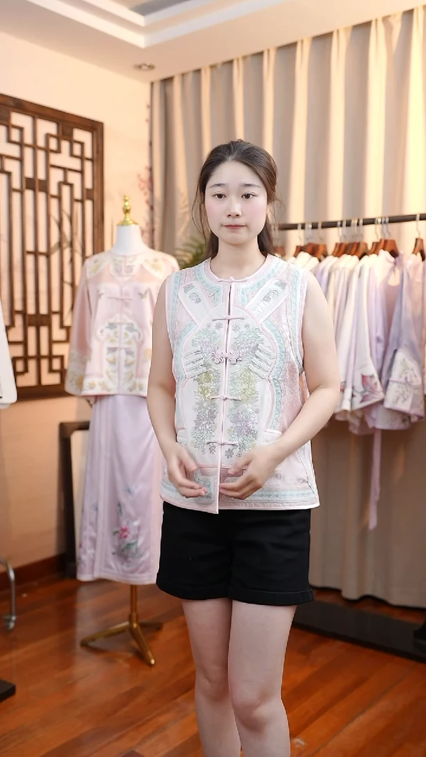 刺绣桑蚕丝非遗苏绣服饰