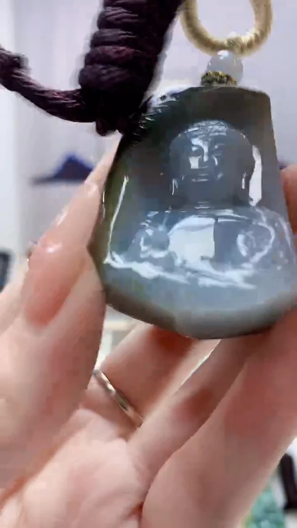 未镶嵌定制翡翠4898DD-毛货挂件115