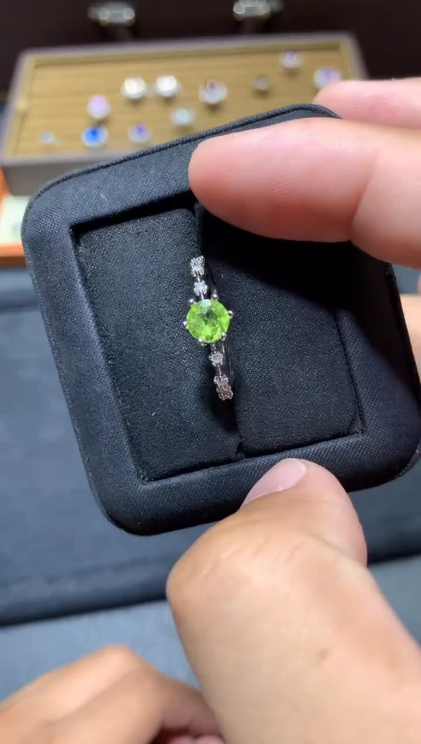 未镶嵌戒指橄榄石Y27【多样性发其一】