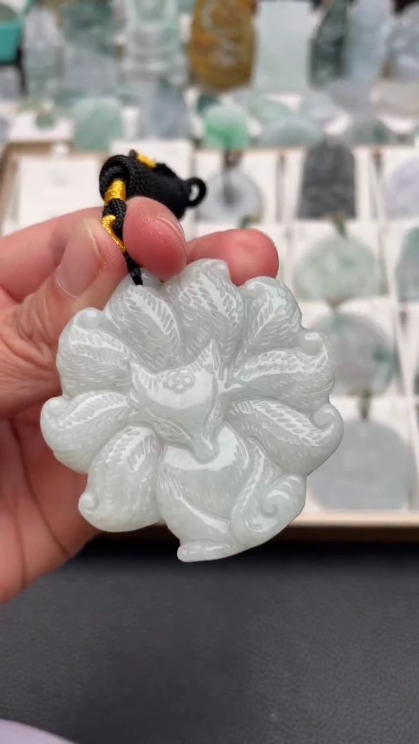 颈饰未镶嵌翡翠天然缅甸翡翠A货387