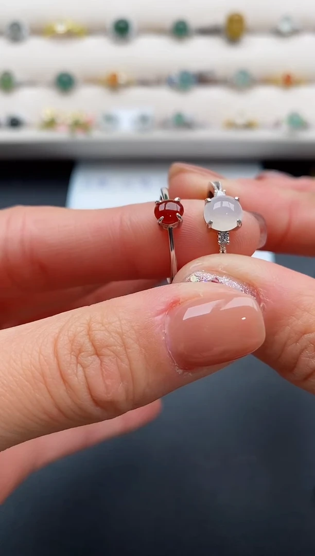 银S925镶嵌戒指翡翠555555555+9