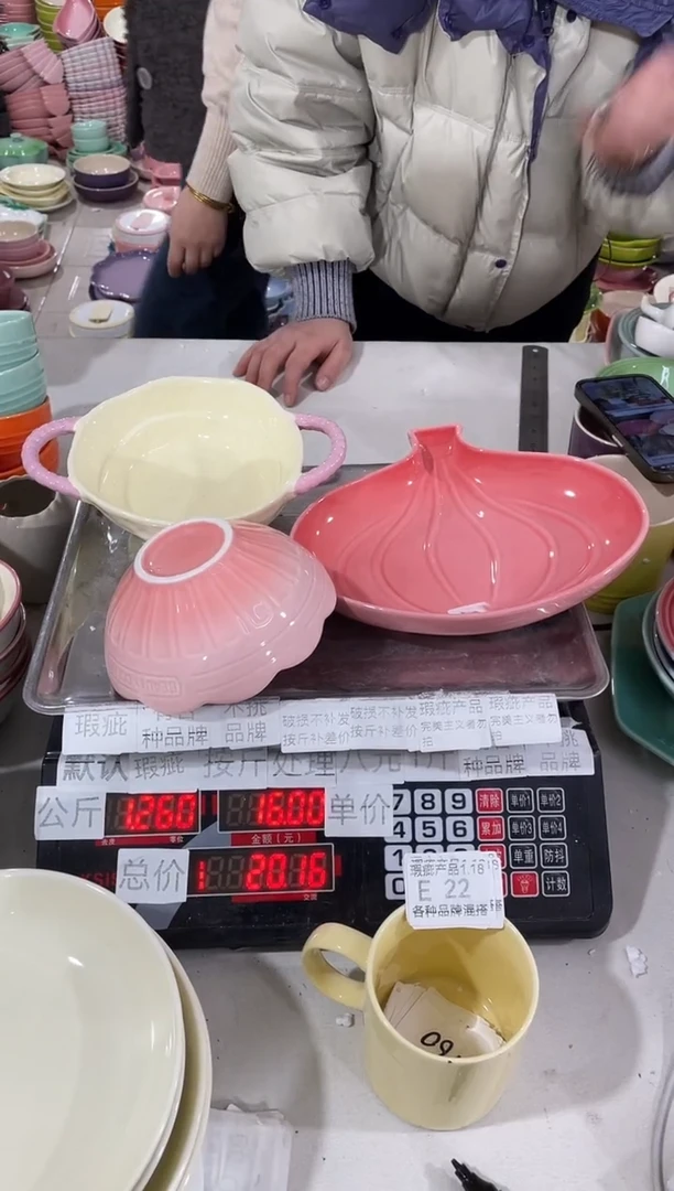 【闪购商品】其他瓷片微瑕陶瓷餐具家用E22