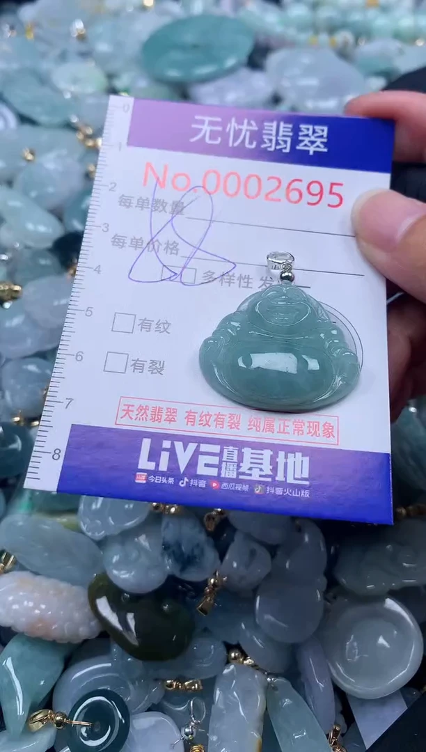 翡翠未镶嵌吊坠(不含链)2695