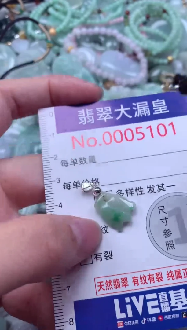 翡翠未镶嵌吊坠(不含链)5101