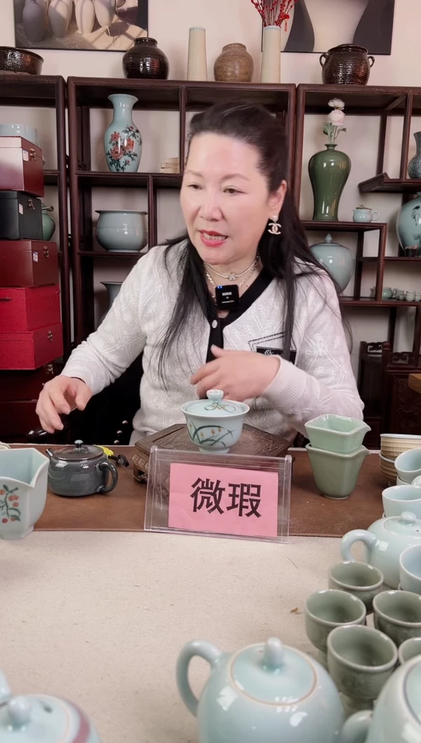 【闪购商品】杯微瑕 釉中彩 二才盖碗（兰花）