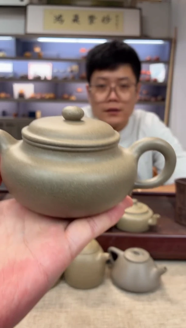 茶壶紫砂青段  仿古