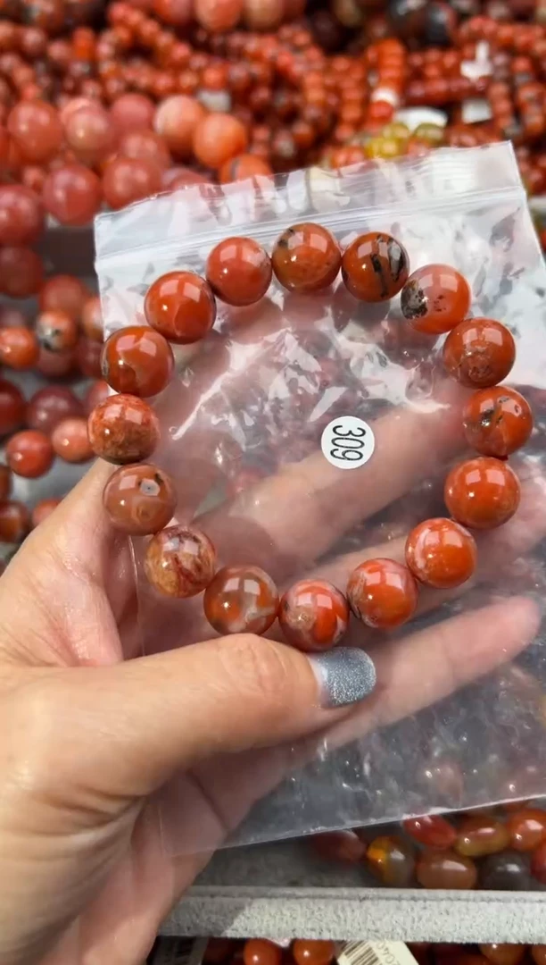 未镶嵌手串南红玛瑙13+