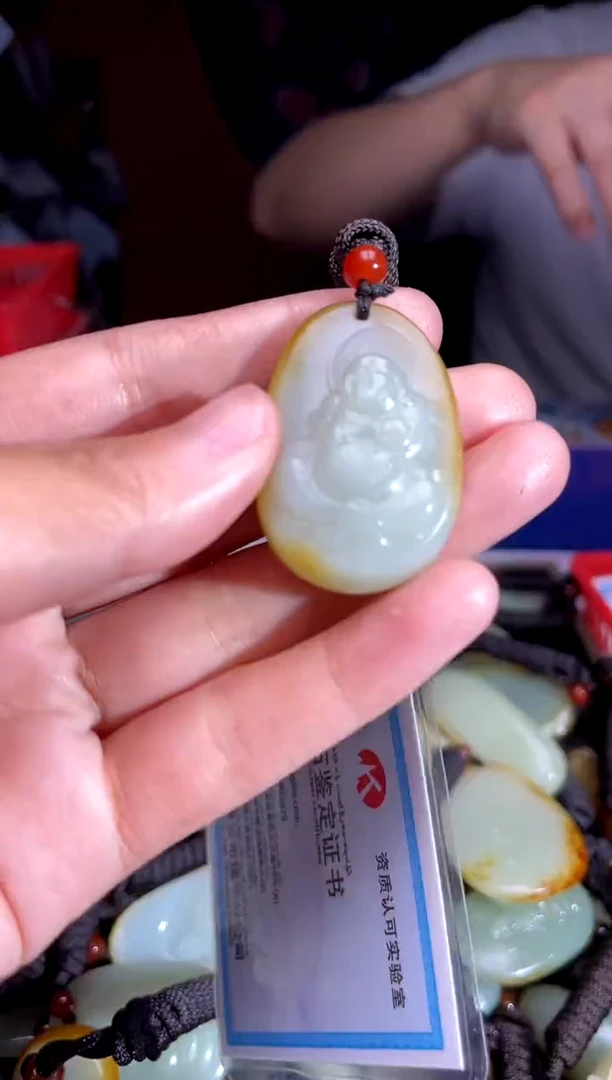 和田玉未镶嵌挂件1