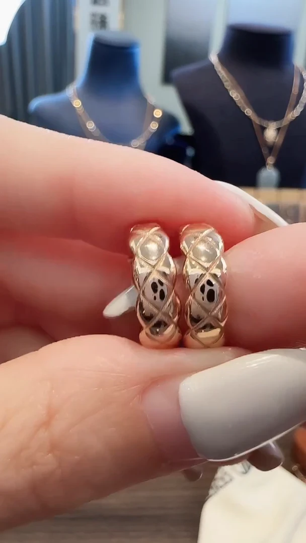 耳饰18K金18K金设计款香香耳环