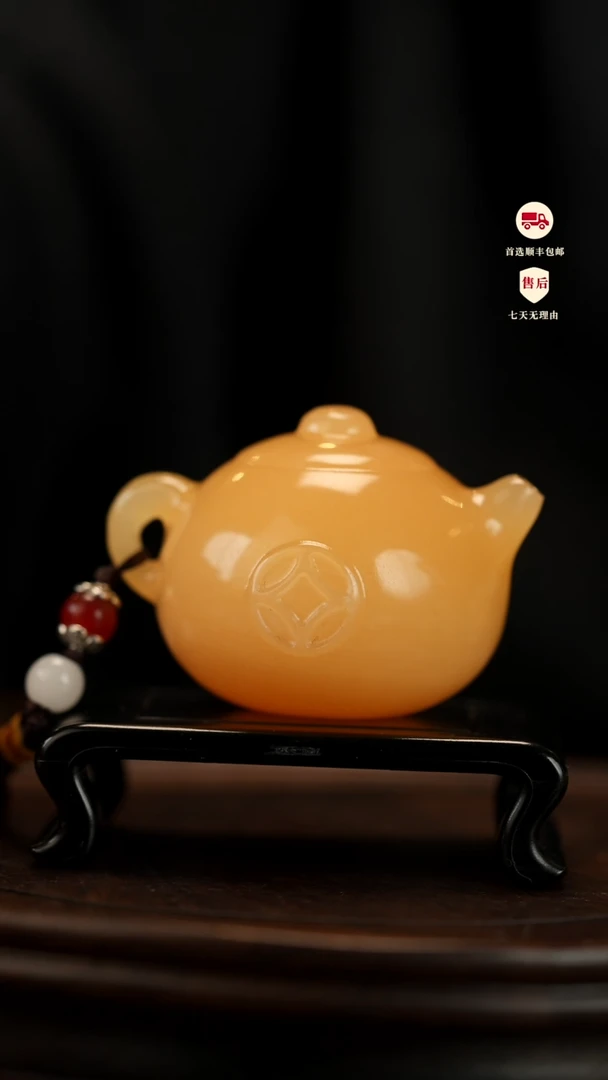 云南石修身养性把把壶手把件