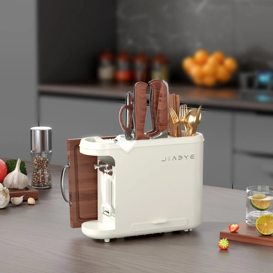 【新疆包邮】厨房多功能刀架磨刀石可移动置物架厨房筷子刀具收纳