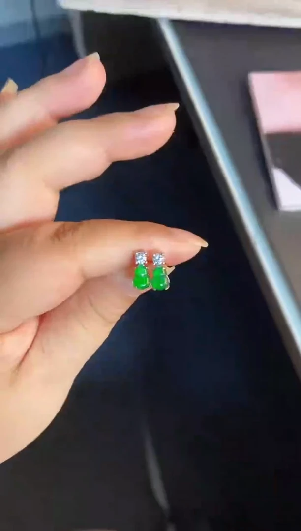 吊坠(不含链)银S925镶嵌翡翠1