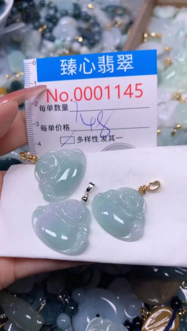 【闪购商品】翡翠颈饰未镶嵌含绳0001145
