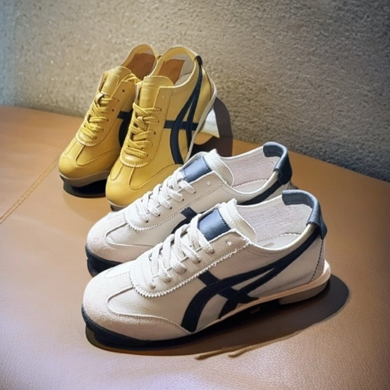 2025新款头层牛皮阿甘鞋透气夏季休闲鞋百搭潮流时尚鞋子真皮韩版