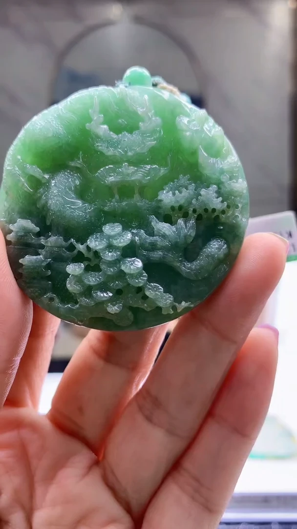 定制翡翠未镶嵌1034jj-毛货挂件28