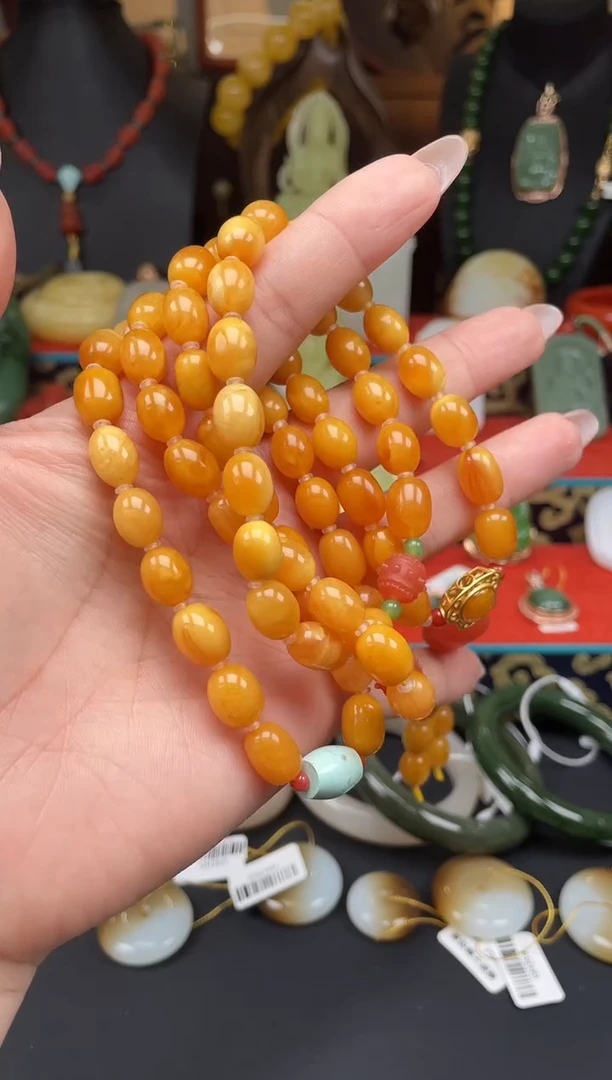 未镶嵌颈饰蜜蜡项链sm69