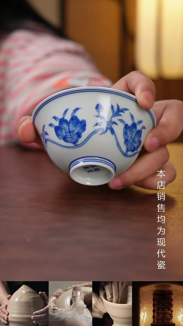 摆件景德镇全手工手绘