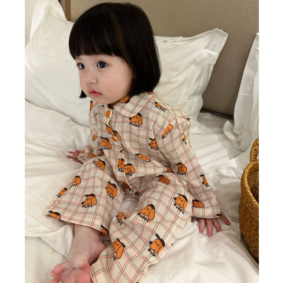 小惜亦女童春装2025新款爆款套装宝宝卡通睡衣家居服舒适休闲