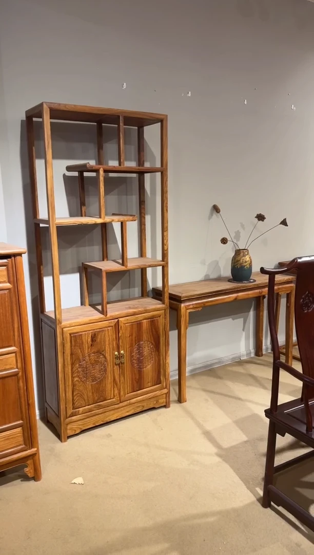 花梨木类家具刺猬紫檀博古架