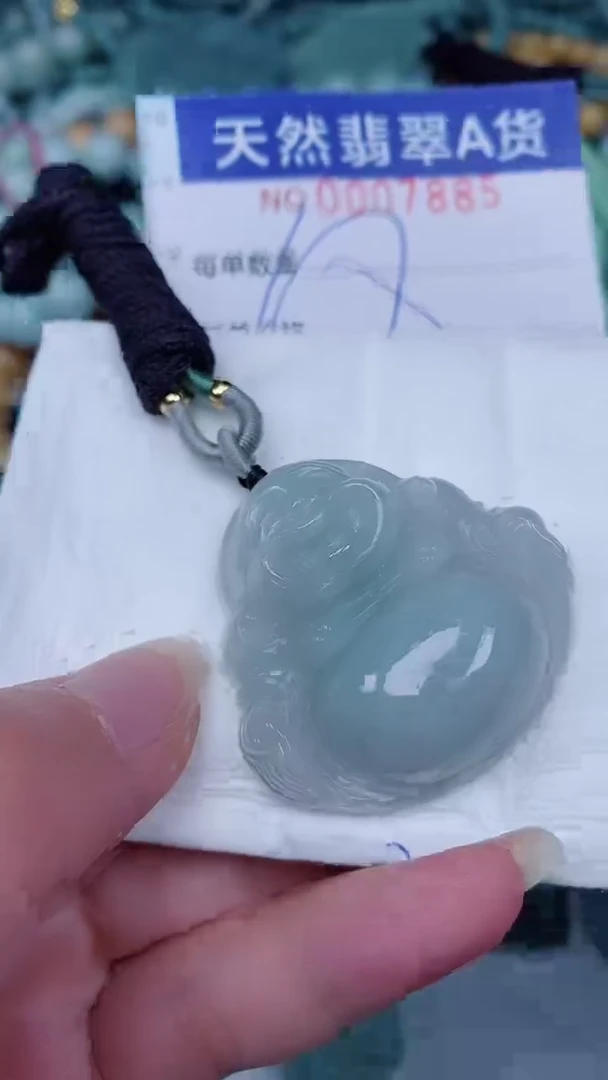 翡翠未镶嵌颈饰00007885
