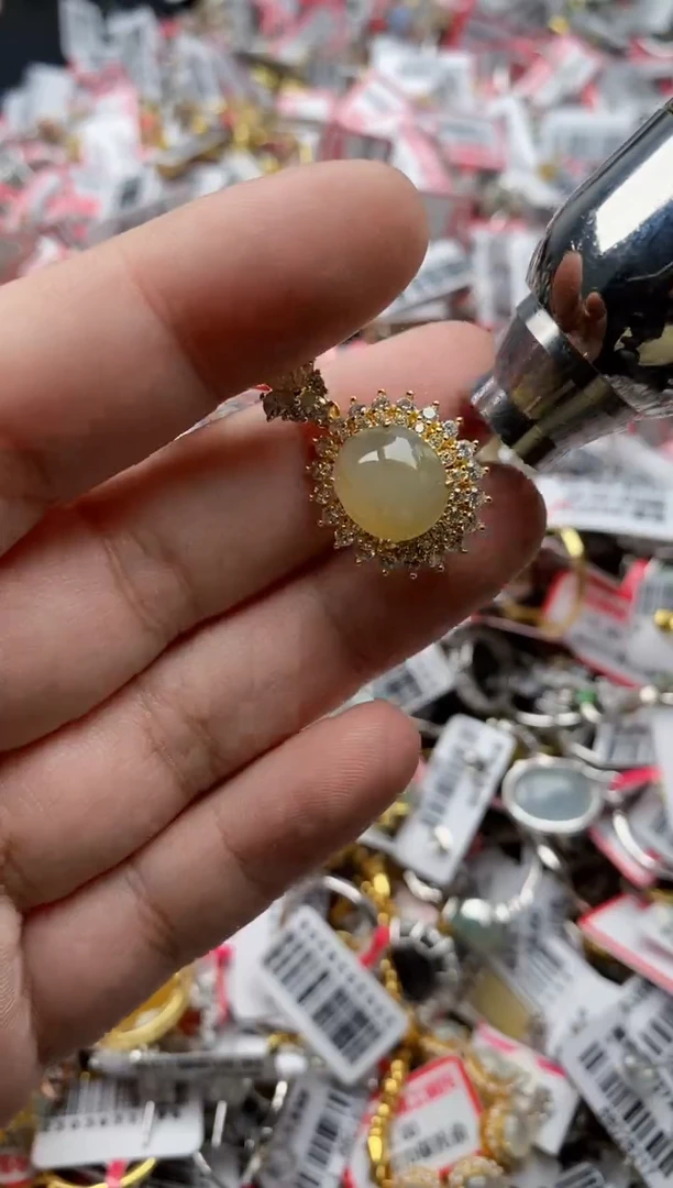 【闪购商品】翡翠戒指银S925镶嵌33333---6