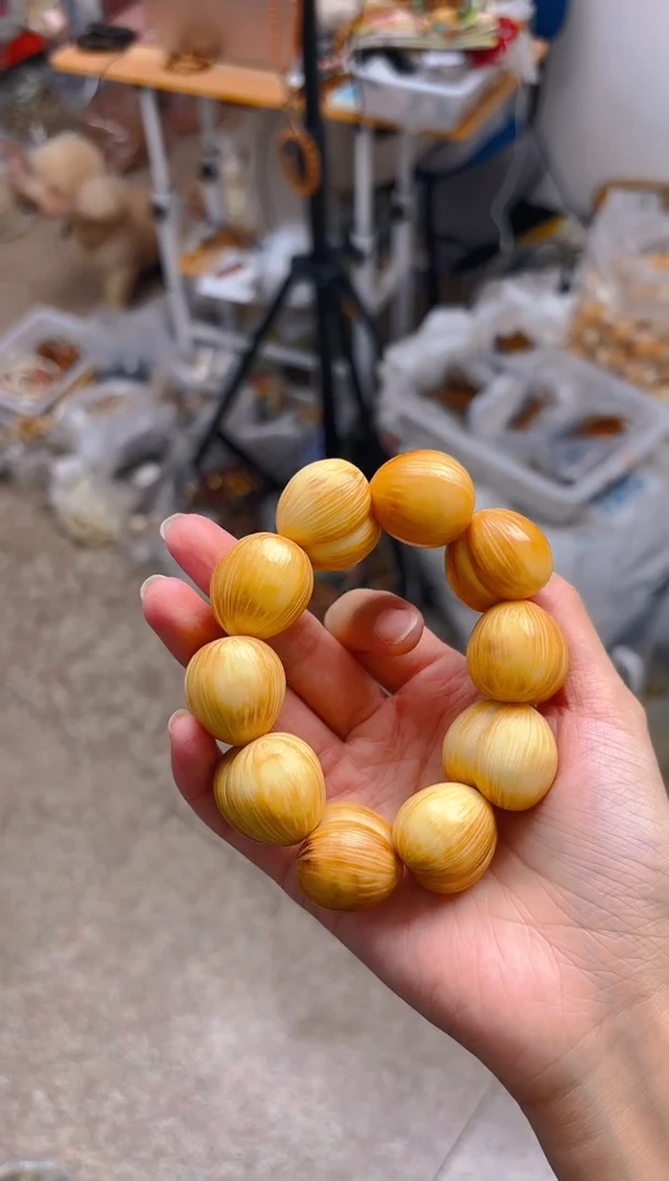吊坠菩提根/象牙果黄色屁桃单圈 素款