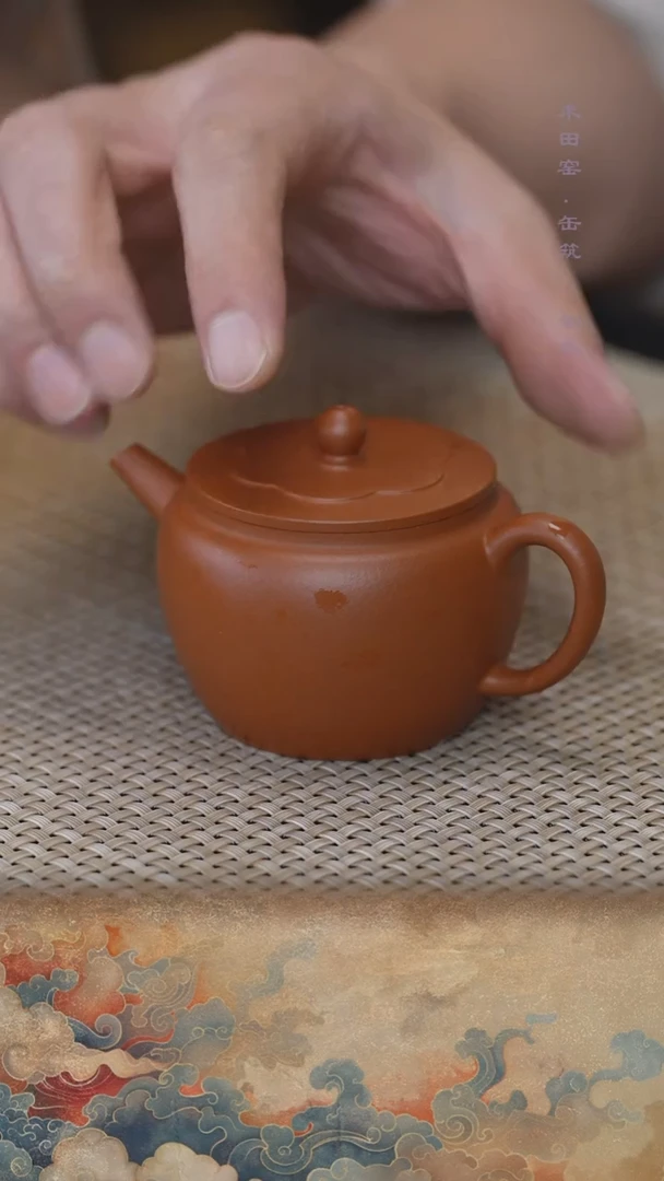缶筑朱泥海棠宫灯130cc