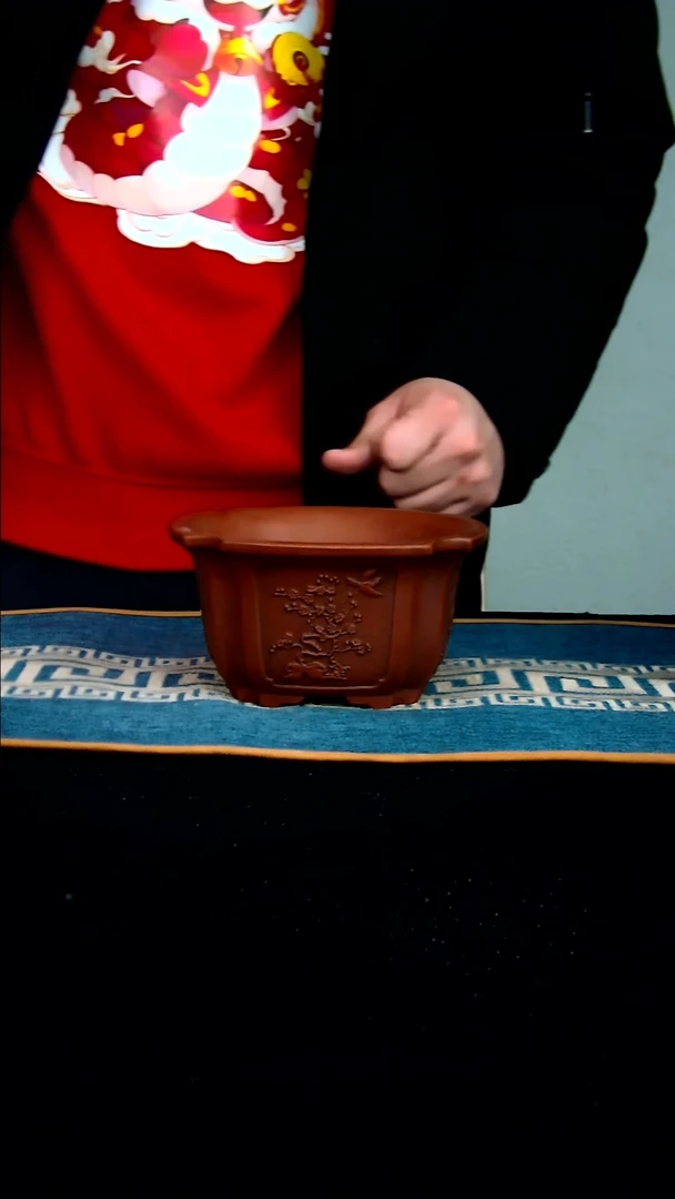 【闪购商品】紫砂花盆14*7.5内径紫砂花盆