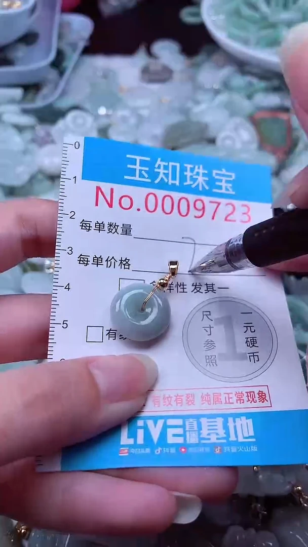 翡翠未镶嵌吊坠(不含链)9723