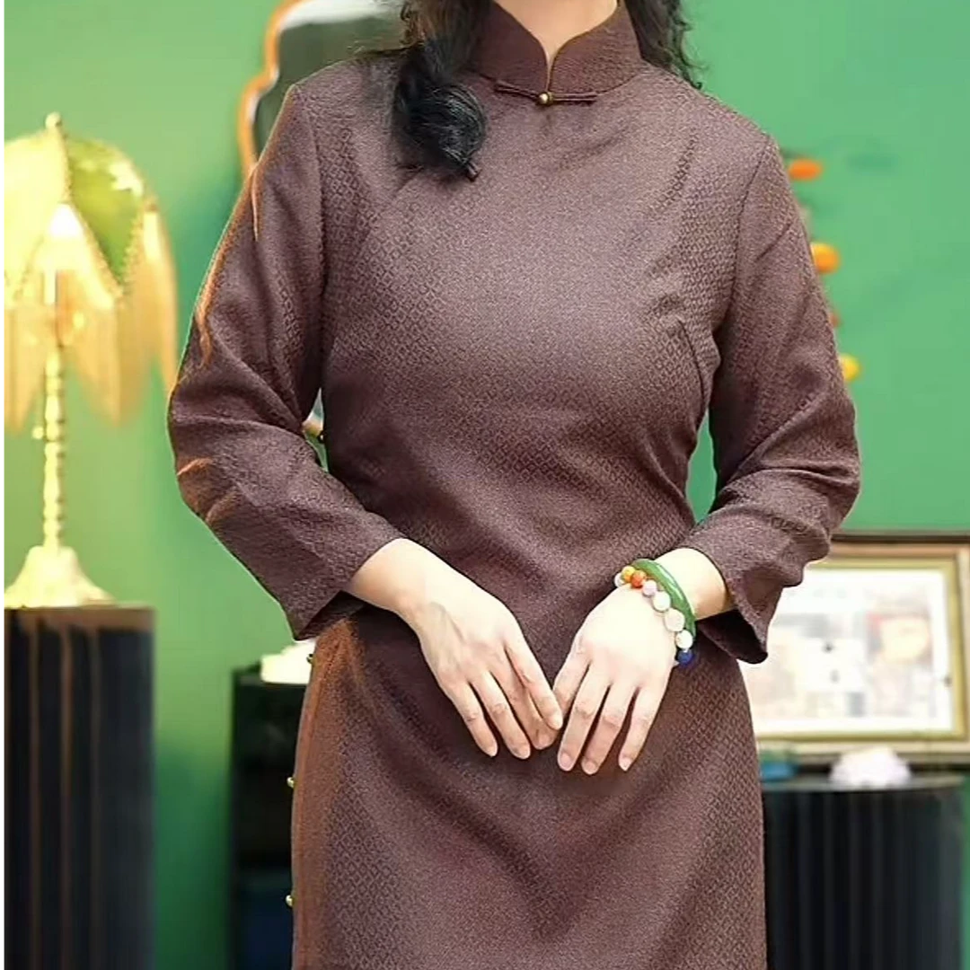 【浮力——禅心】旗袍连衣裙